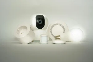 Components of a wireless security alarm setup